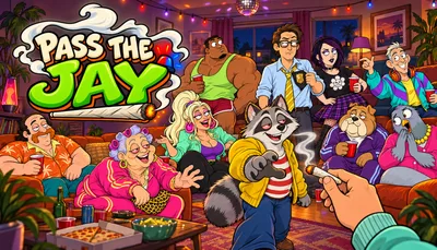 Pass the Jay — the guests around the table