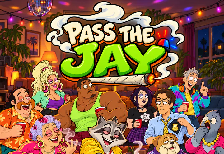 Pass the Jay — party pick-and-cash-out game