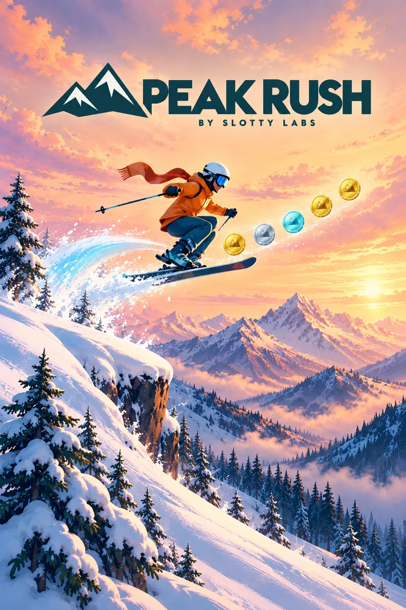 Peak Rush — a jump off the cornice, high above the valley